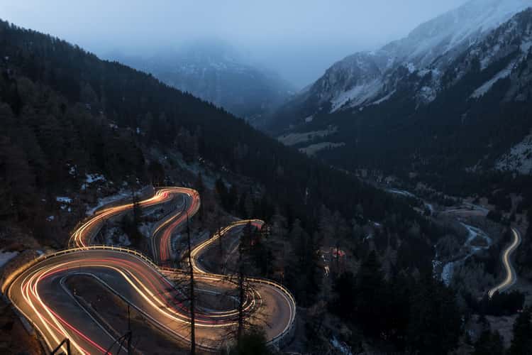 Maloja Pass Road