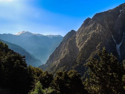 Mountainside scenery at Samariá Gorge