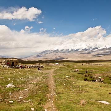 Pamir Mountains in Xinjiang, Tajikistan