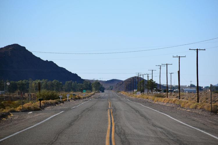 Route 66 on the Mojave Desert