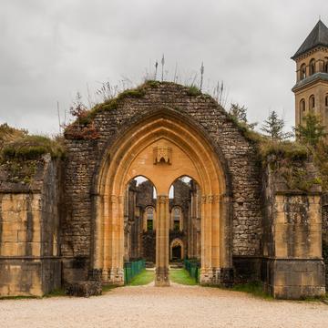 Ruins of the old Orval Abbey, Belgium