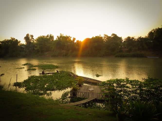 Sunrise over Mekong branch
