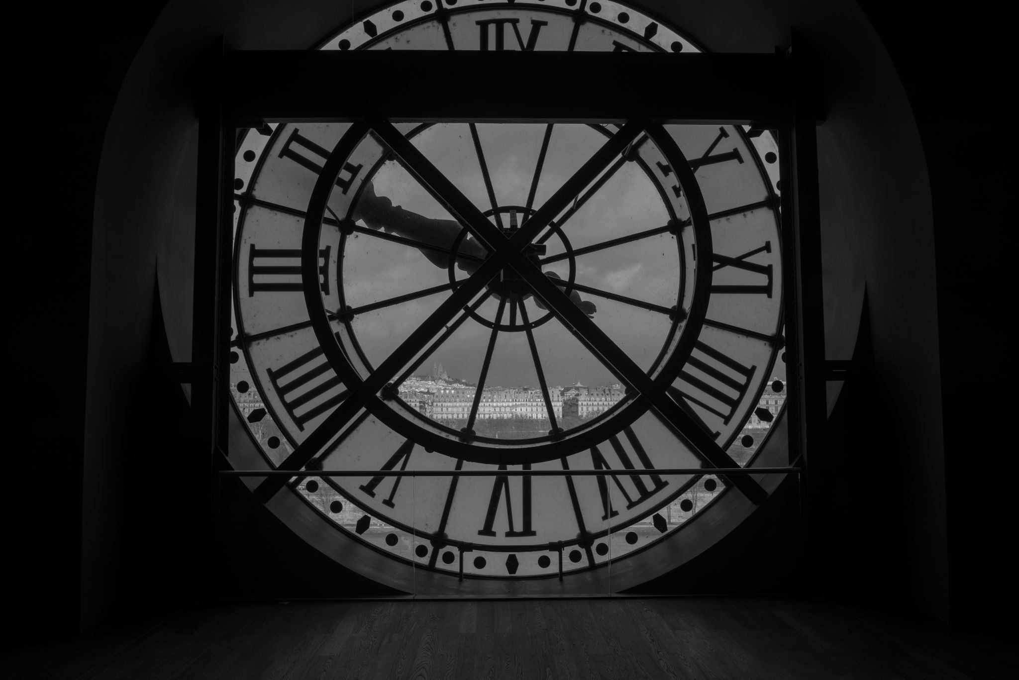 View from 5th floor of Musee d'Orsay, Paris, France