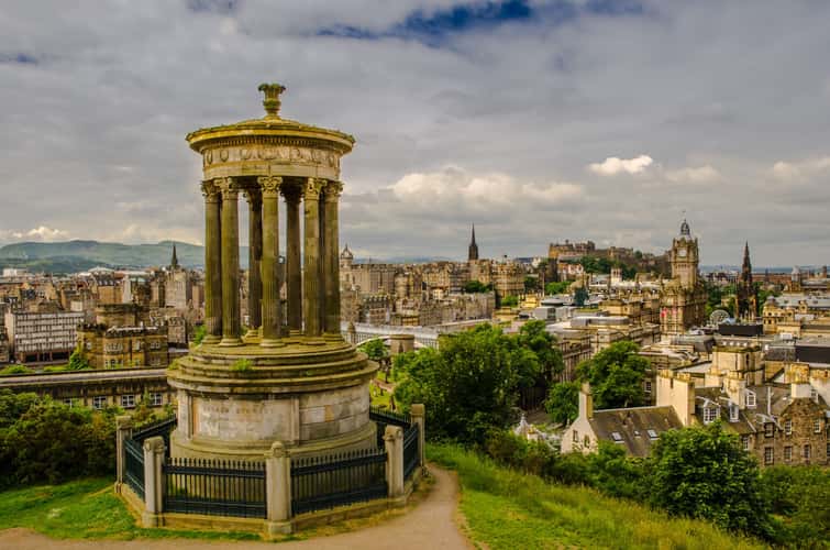 View over Edinburgh from Calton Hill