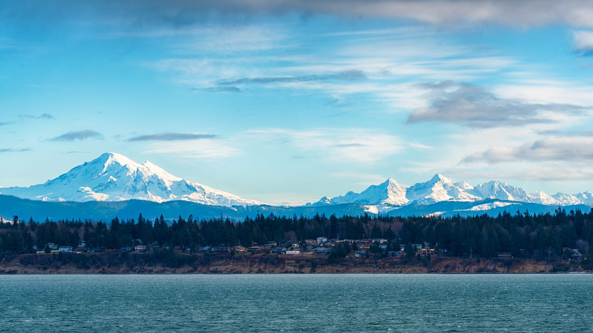 View over Mt Baker, USA