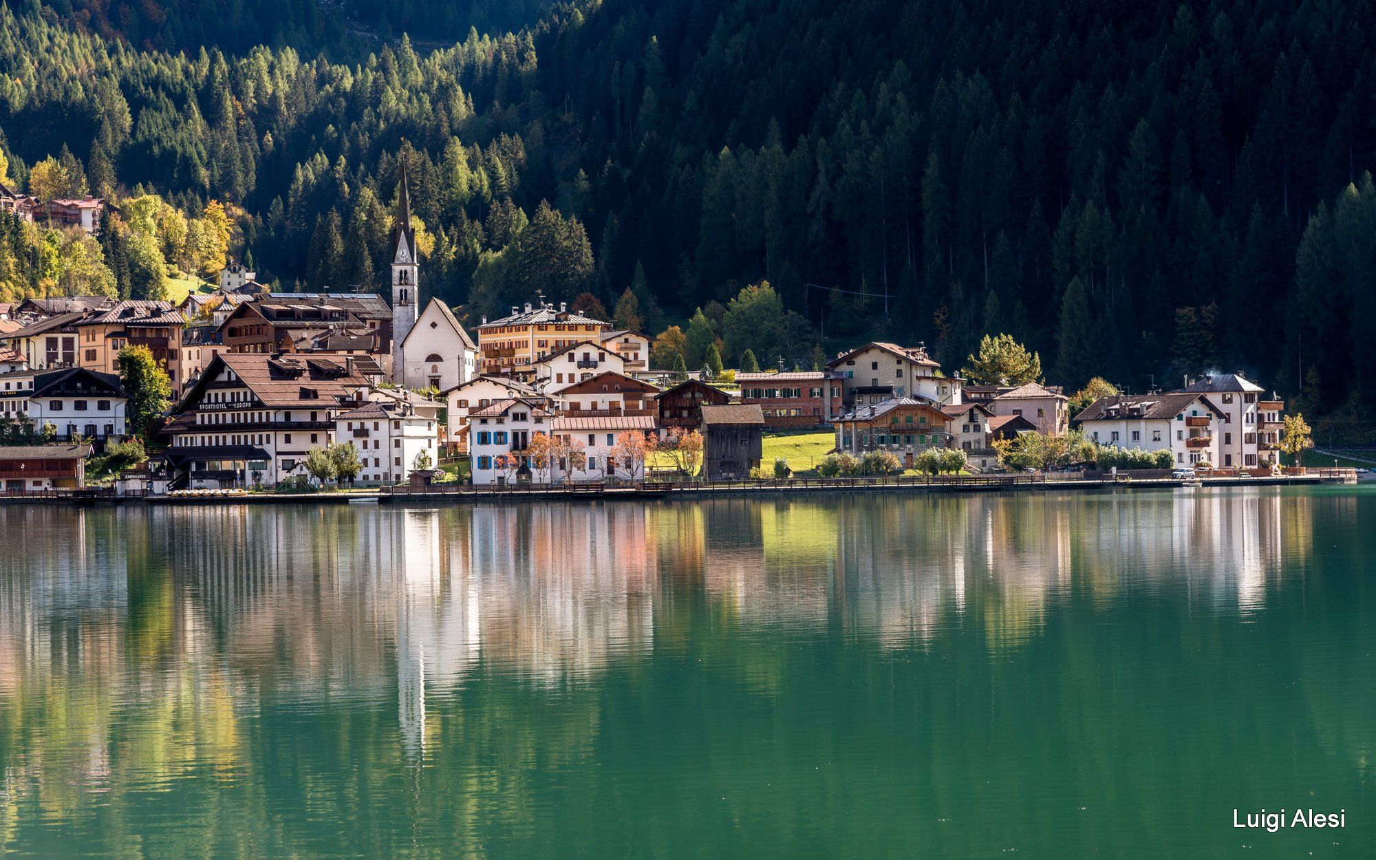 Alleghe lake, Italy