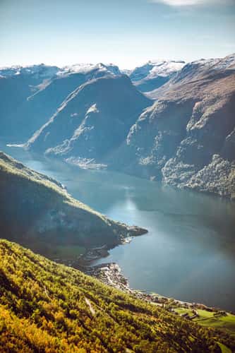 Aurlandsfjord near Aurland