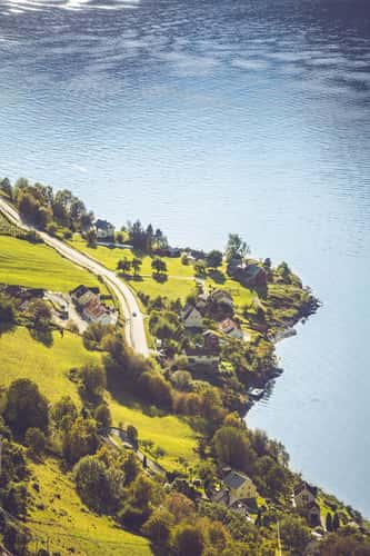Aurlandsfjord near Aurland