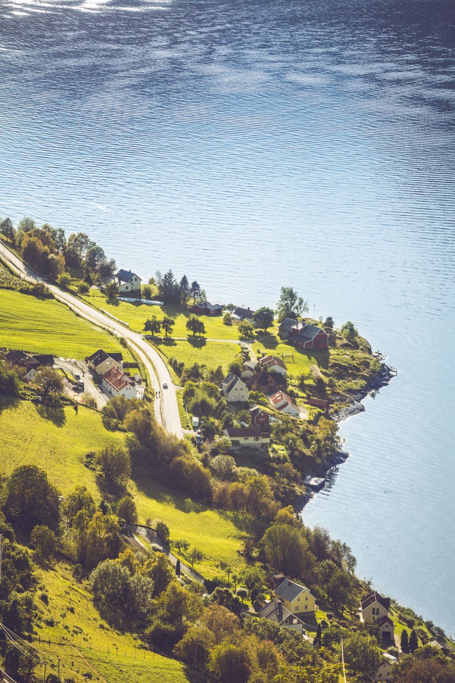Aurlandsfjord near Aurland, Norway