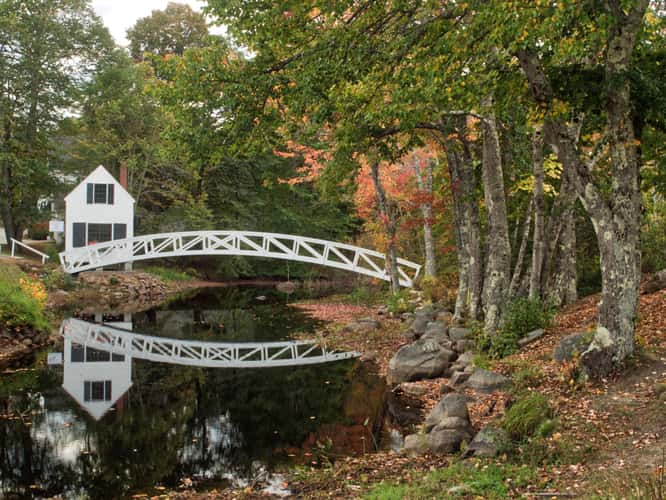 Bridge at Somesville Library