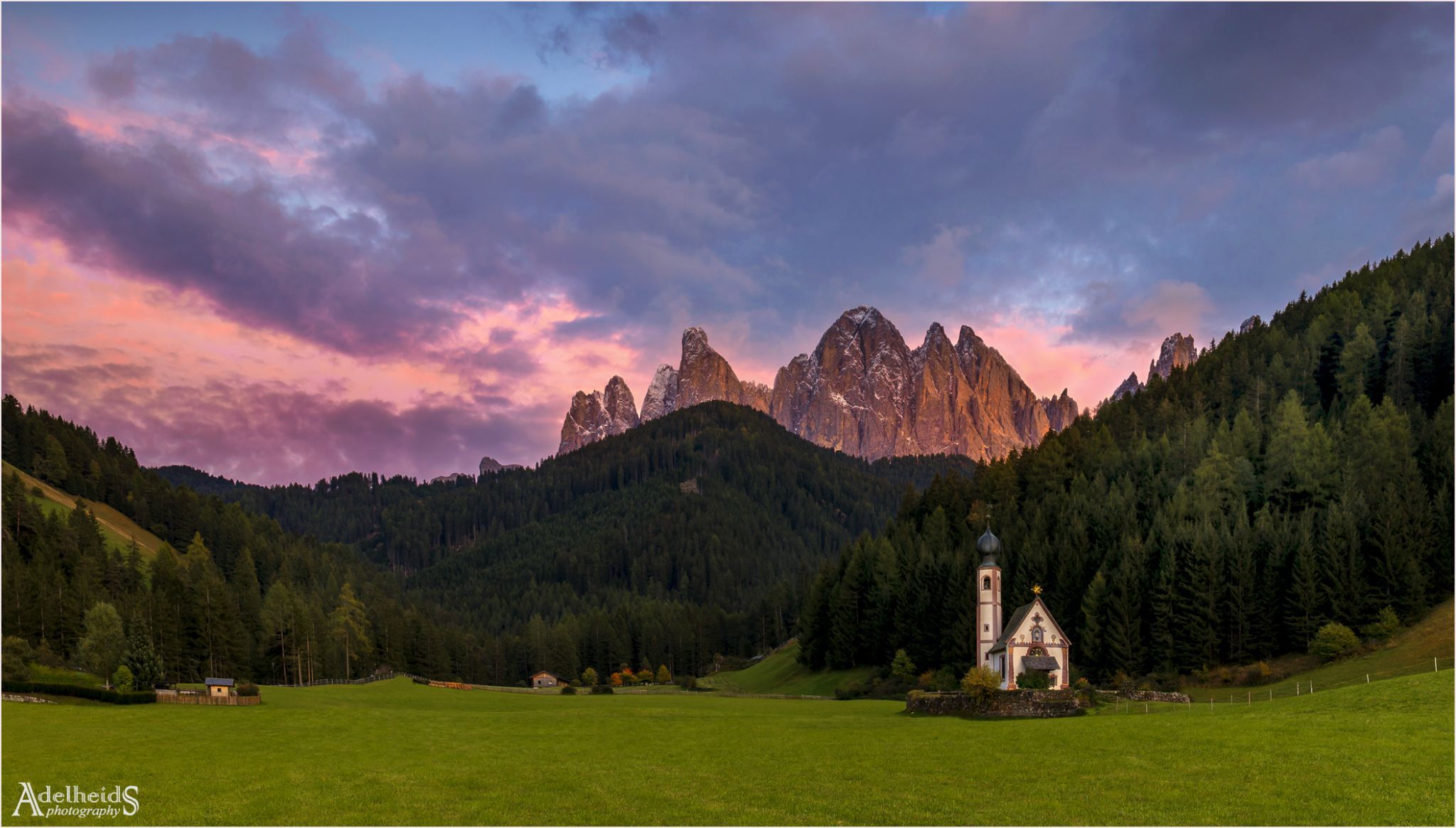 The Church of St. Johann in Ranui, Italy