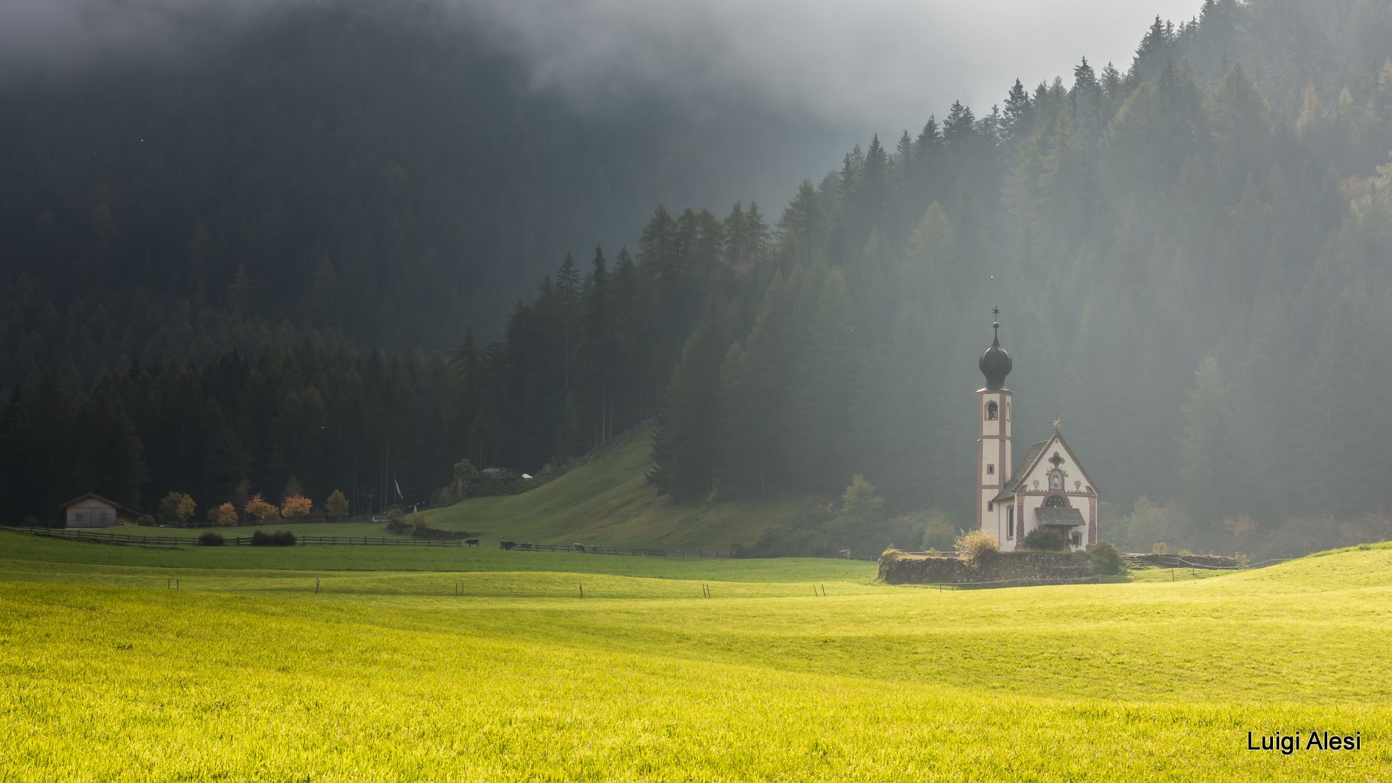 The Church of St. Johann in Ranui, Italy