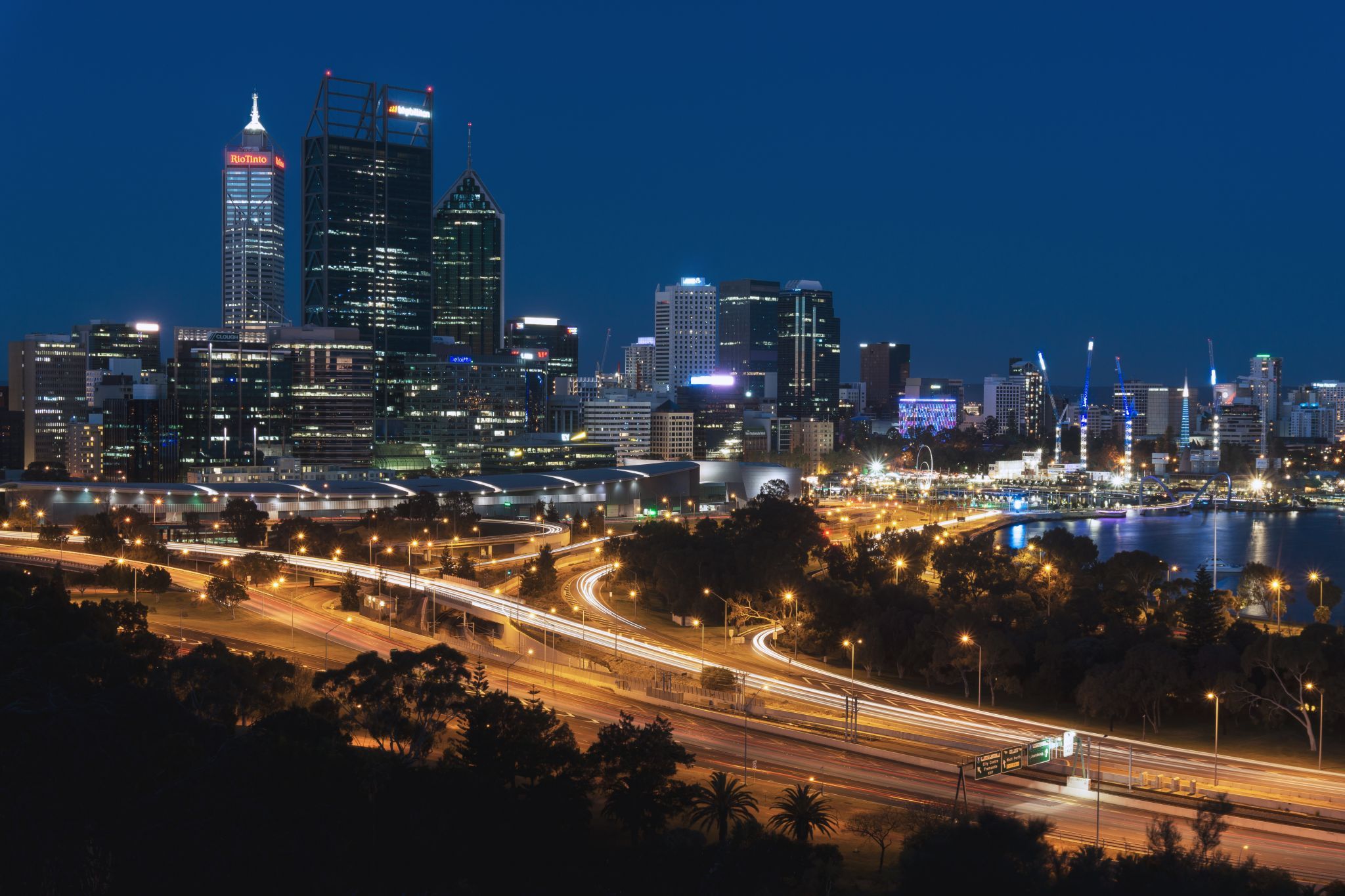 City at night Perth, Western Australia, Australia