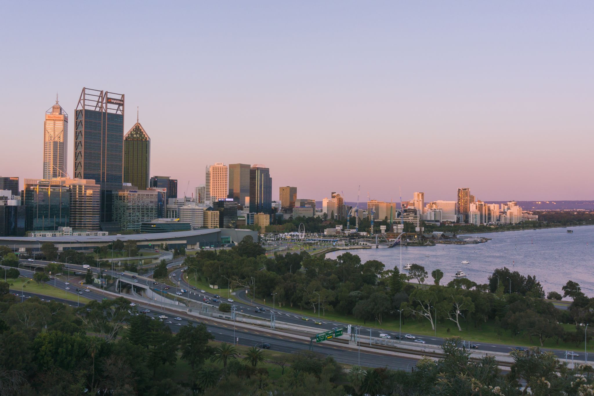 City at night Perth, Western Australia, Australia