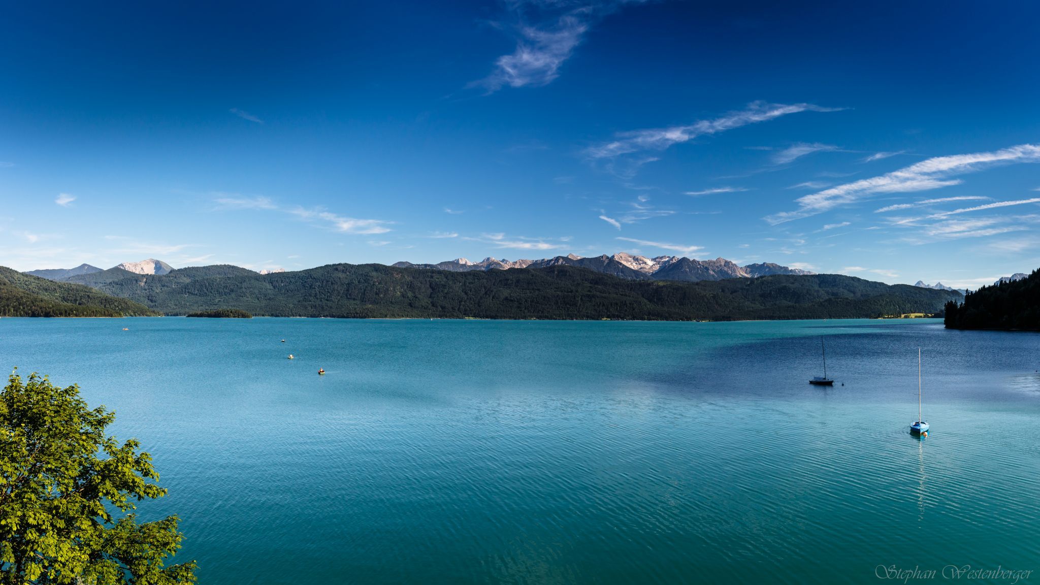 Cristal clear Mountain Lake in Bavaria, Germany