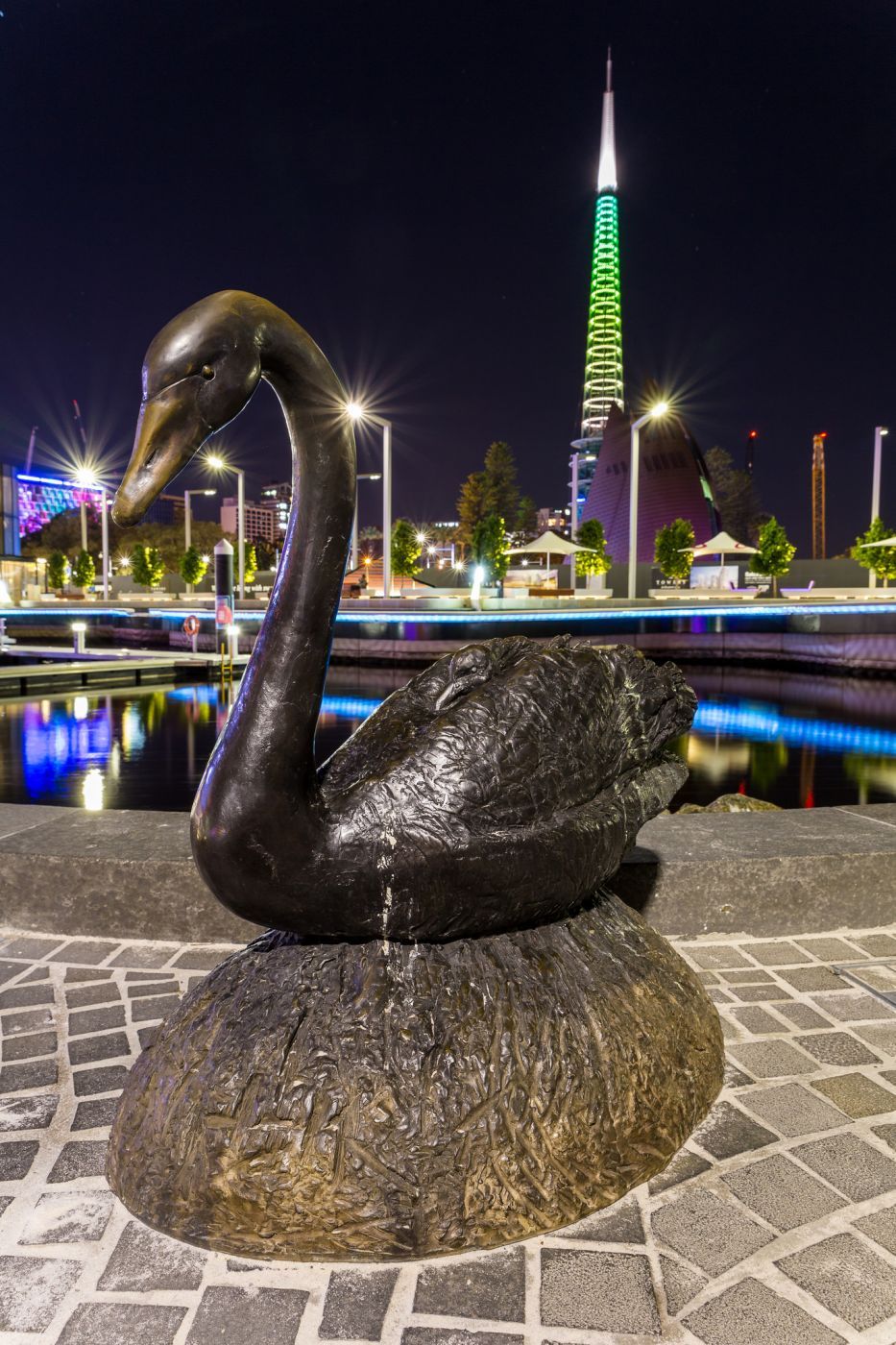 Elizabeth Quay and Perth Bell Tower, Australia