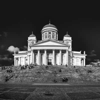 Front view of Helsinki Cathedral (Helsingin tuomiokirkko), Finland