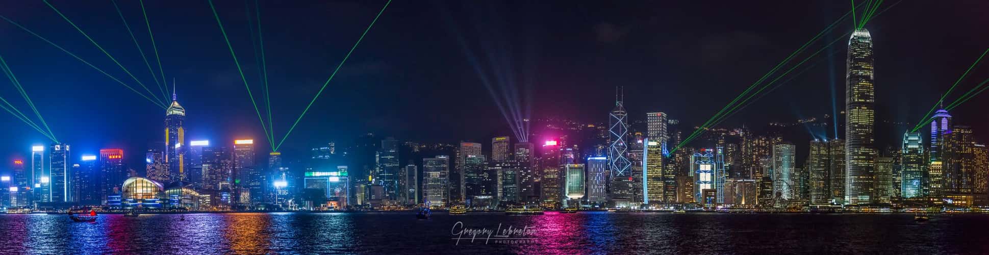 View to Hong Kong Island, Victoria Harbour