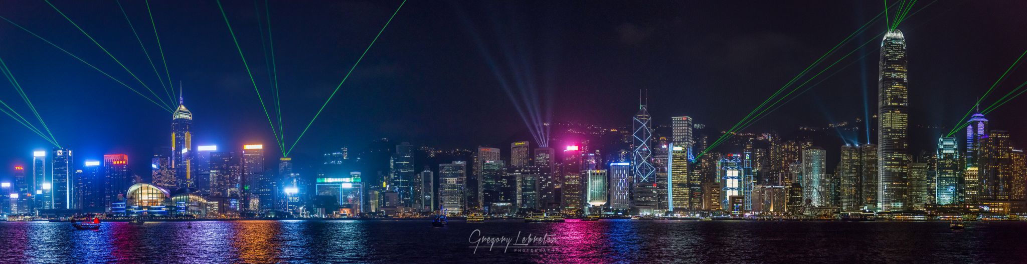 View to Hong Kong Island, Victoria Harbour, Hong Kong