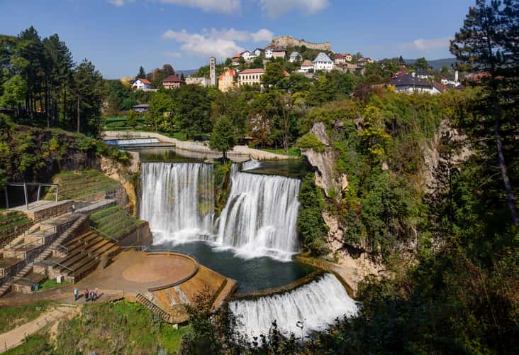 Jajce Waterfall
