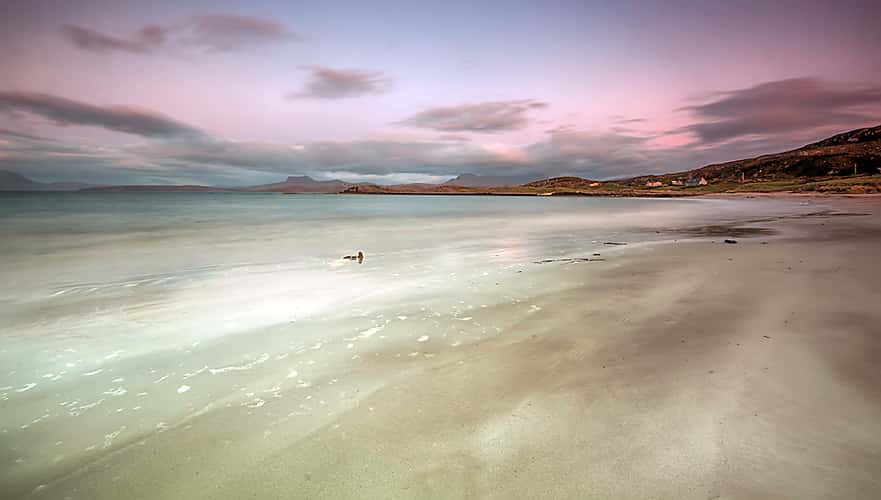 just after sunset