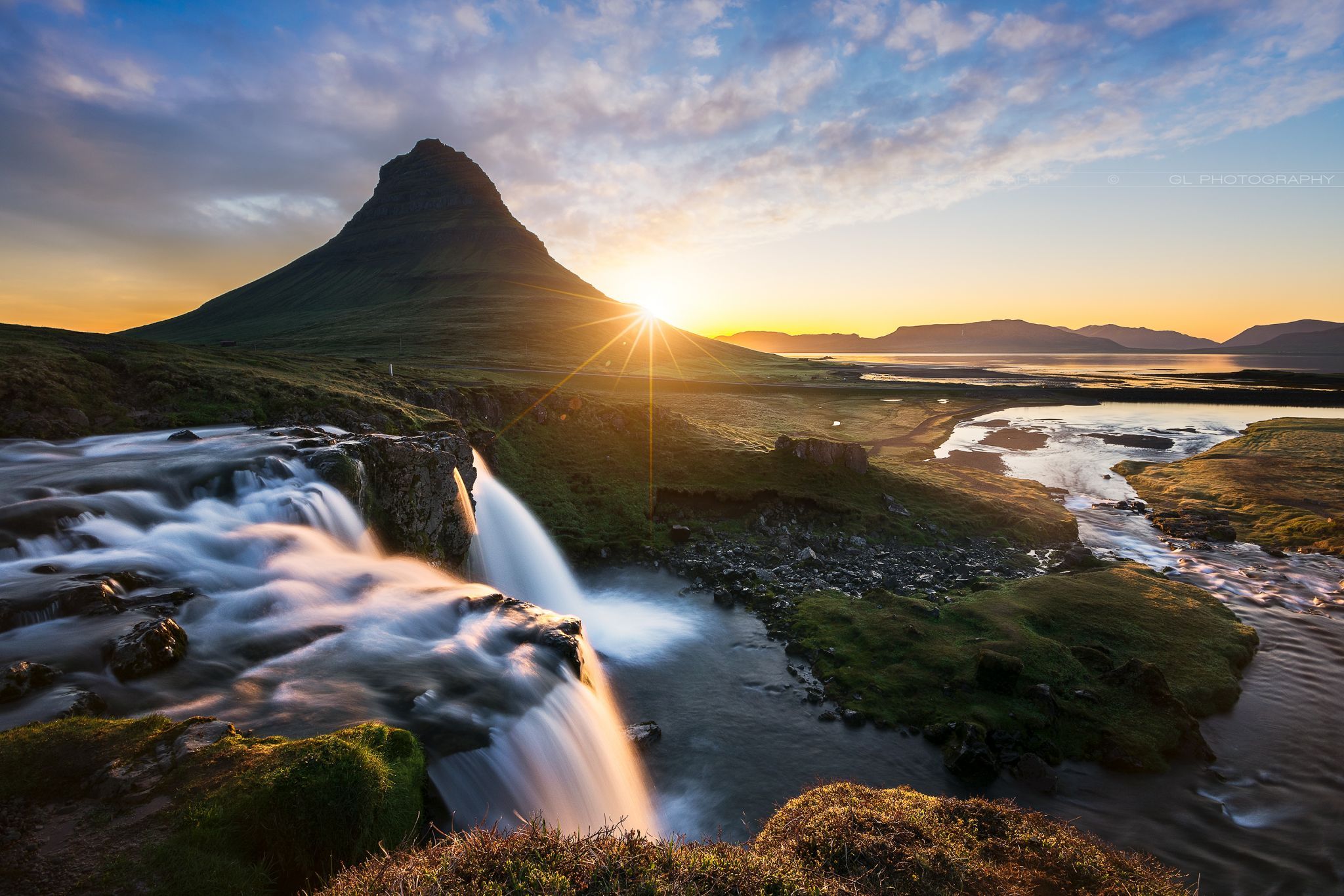 Kirkjufell Waterfall with Kirkjufell, Iceland