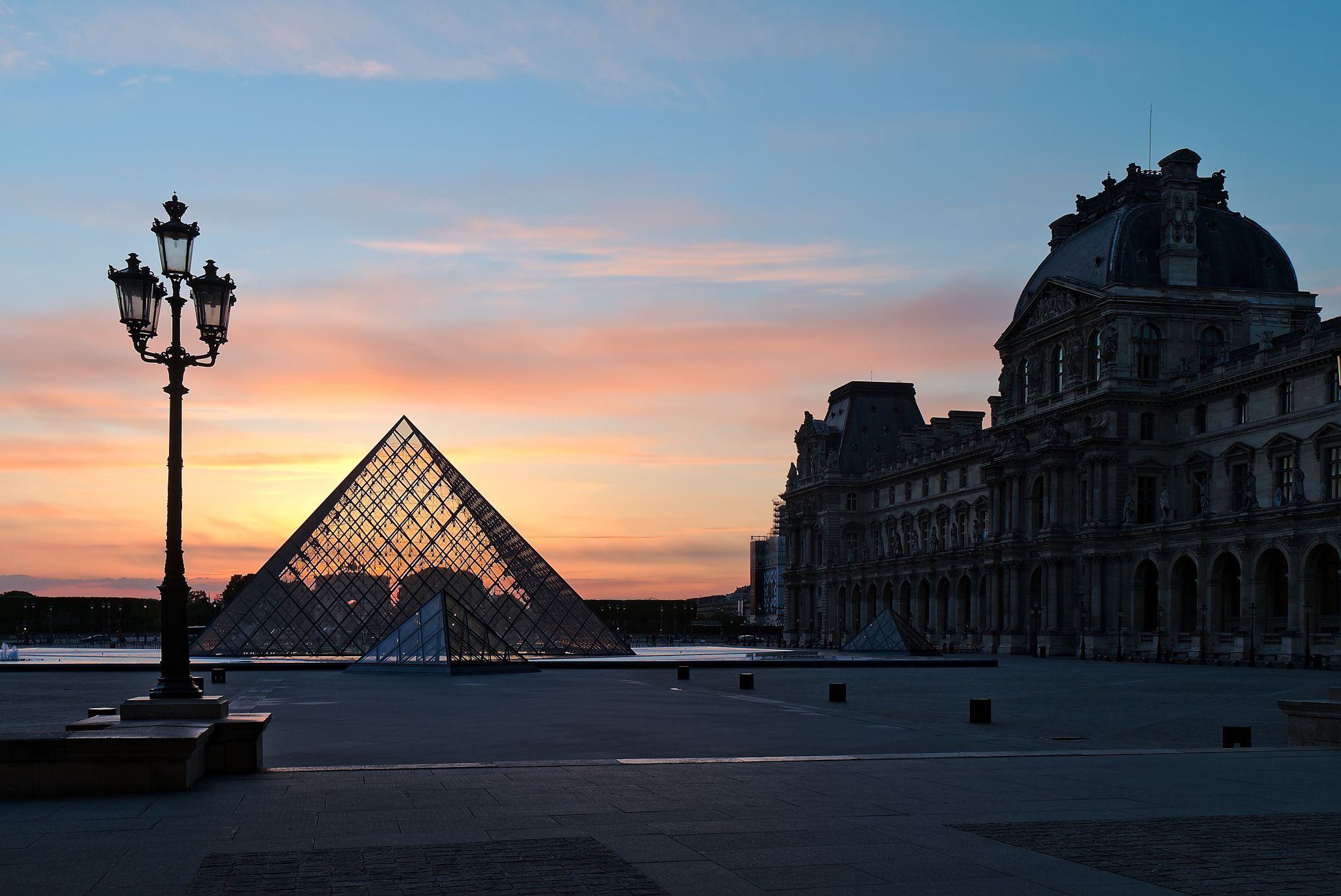 Louvre Pyramid and Museum, France