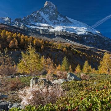 Matterhorn in autumn coulors, Switzerland