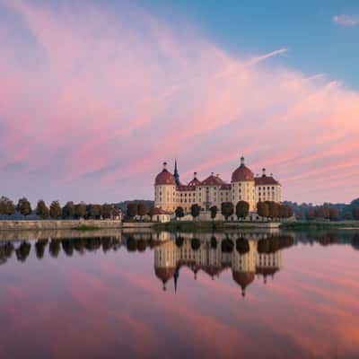 View from the Castle Pond, Moritzburg Castle, Germany