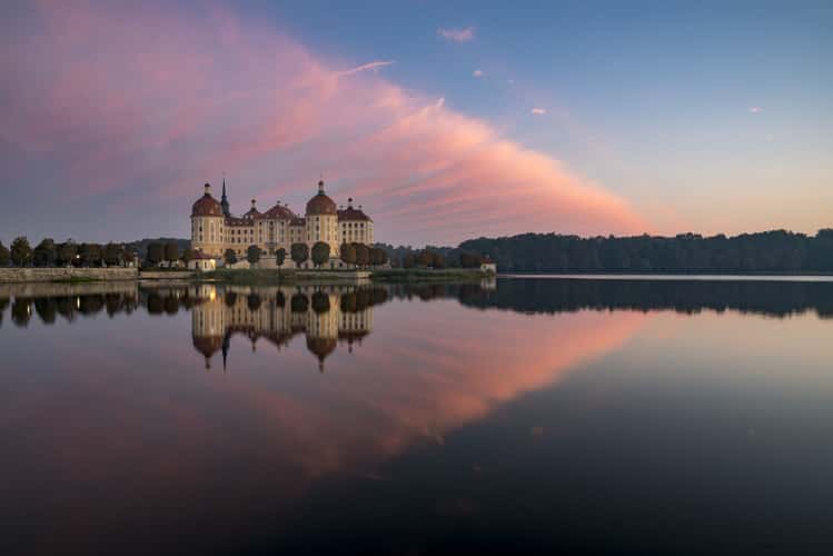 View from the Castle Pond, Moritzburg Castle