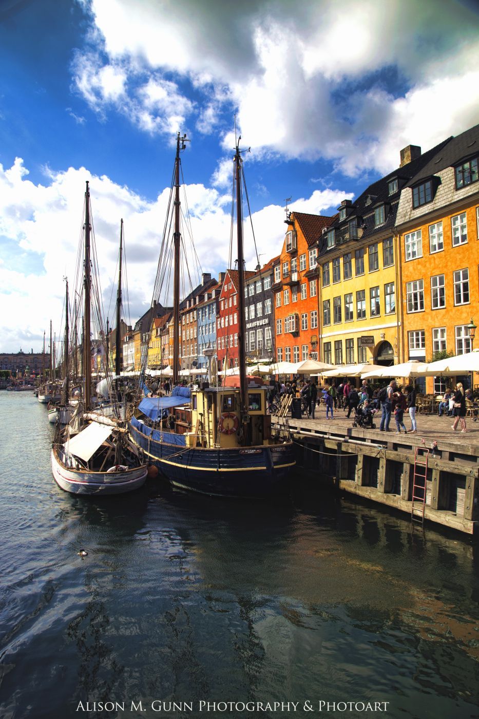 Nyhavn in Copenhagen, Denmark