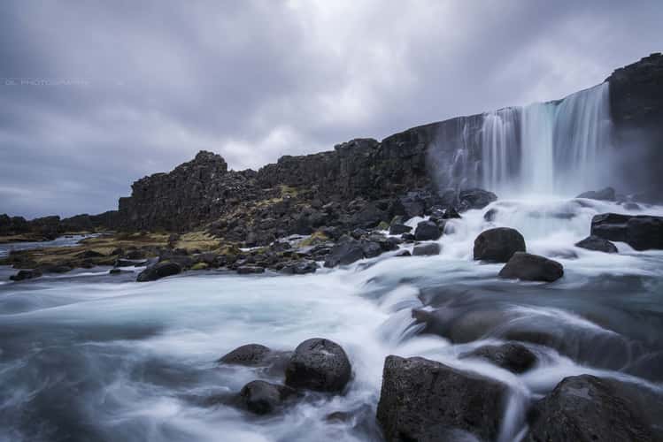 Öxararfoss Waterfall