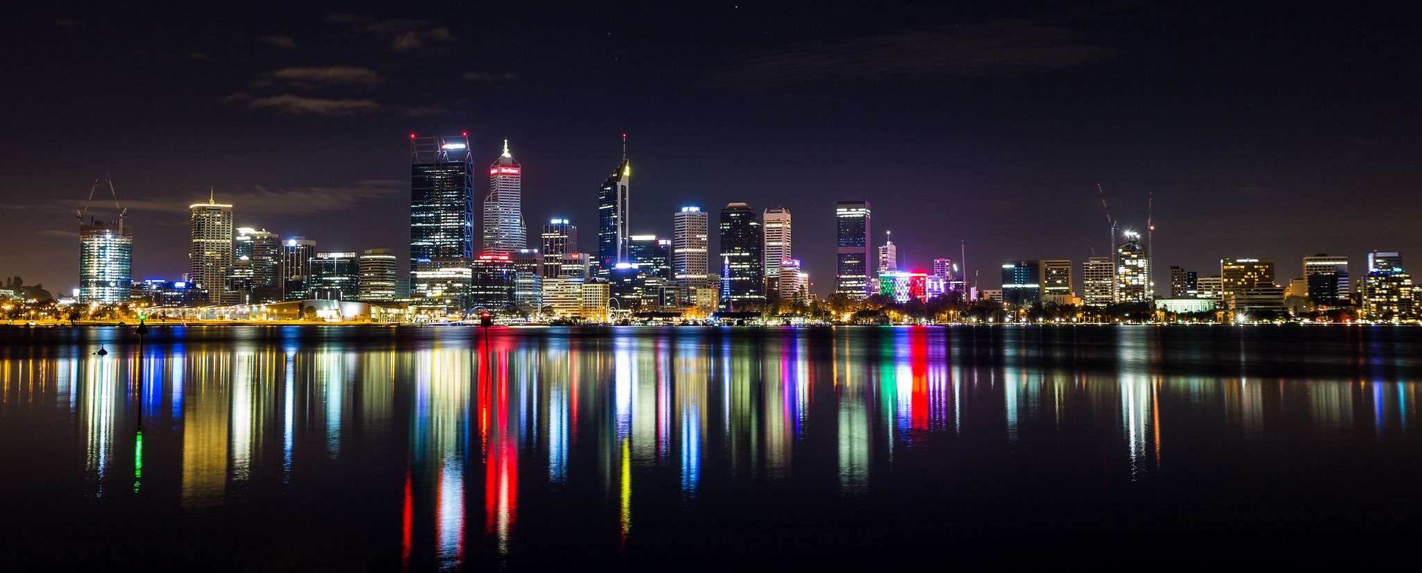 Perth City from South Perth Foreshore, Australia