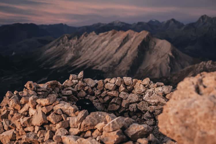 Pic de Bure, panoramic view on Les Ecrins national park