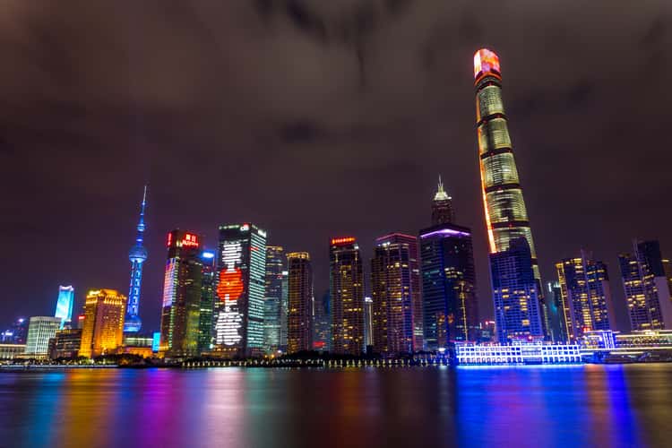 Pudong Skyline from Shanghai's International Cruise Terminal