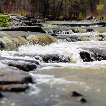 Rapids in Red Hill creek near Albion Falls, Canada