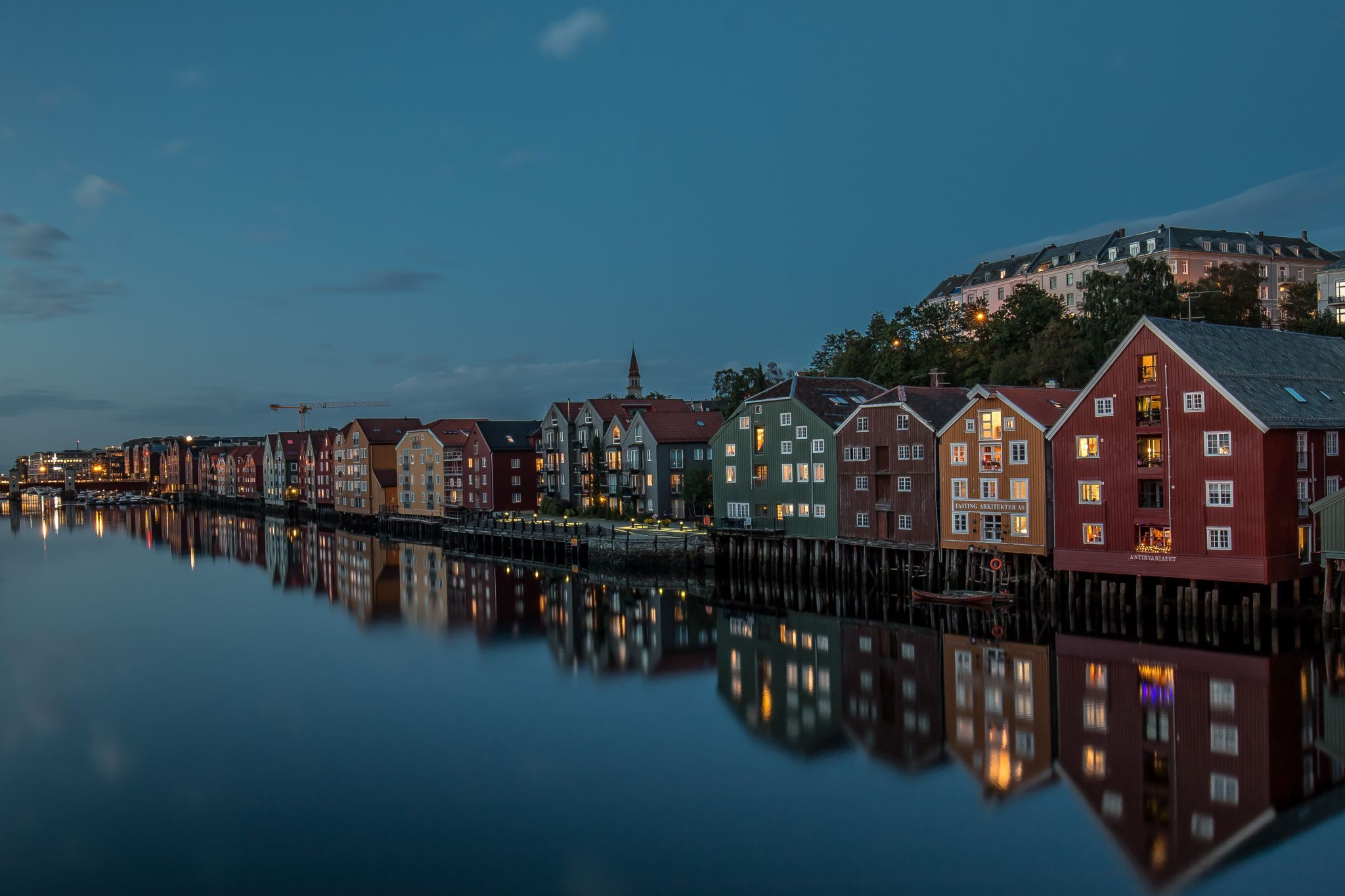 Reflections of Trondheim, Norway