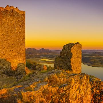 Ruins of the Castle of Alange, Spain