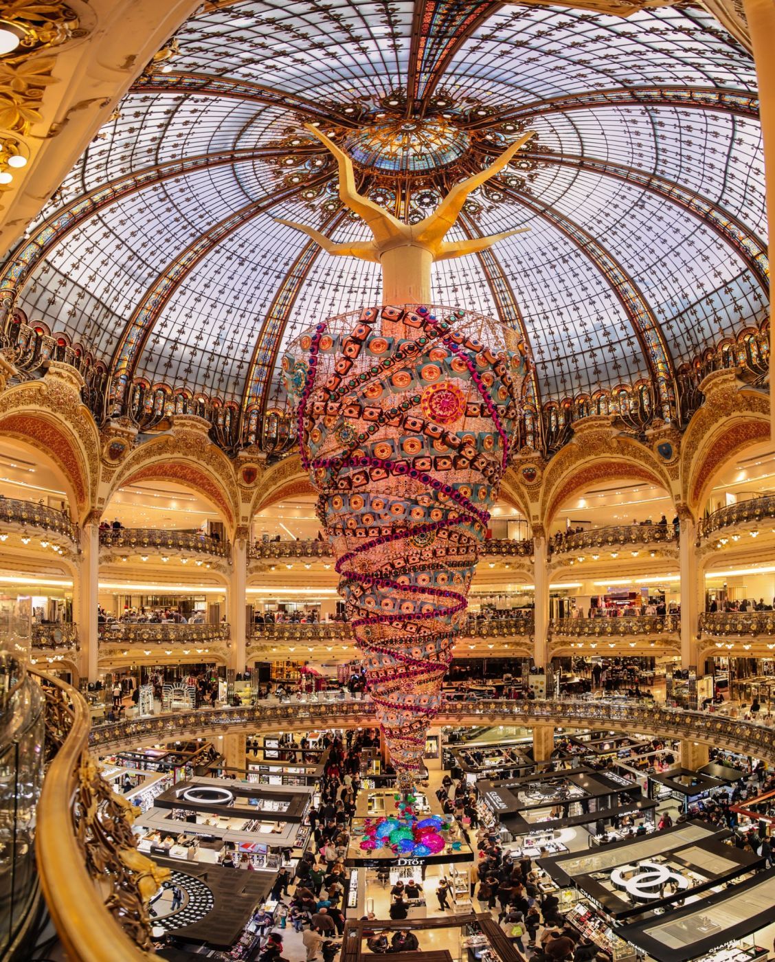 Sacré Cœur from Galeries Lafayette, Paris, France