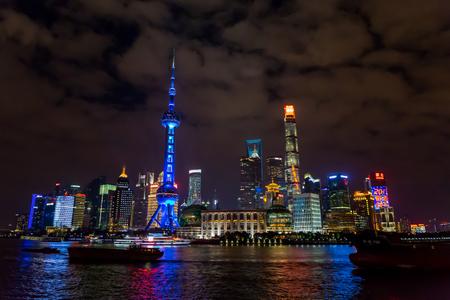 Shanghai's Pudong Skyline from Huangpu River