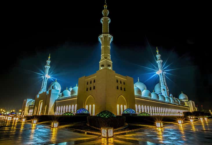 Pillars of Sheikh Zayed Mosque, Abu Dhabi