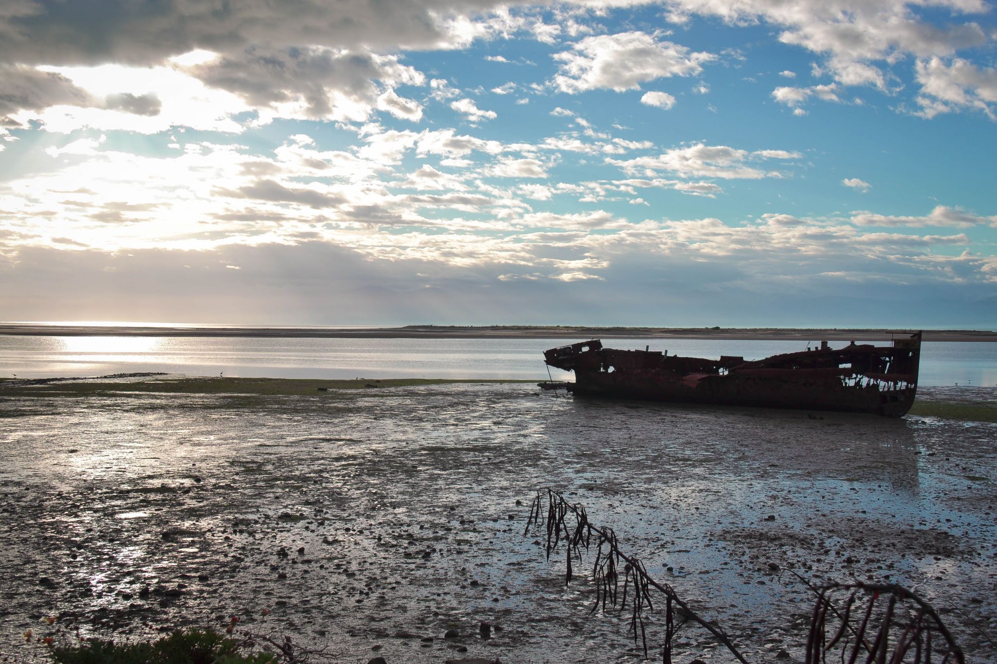 Shipwreck Janie Seddon, Motueka, New Zealand