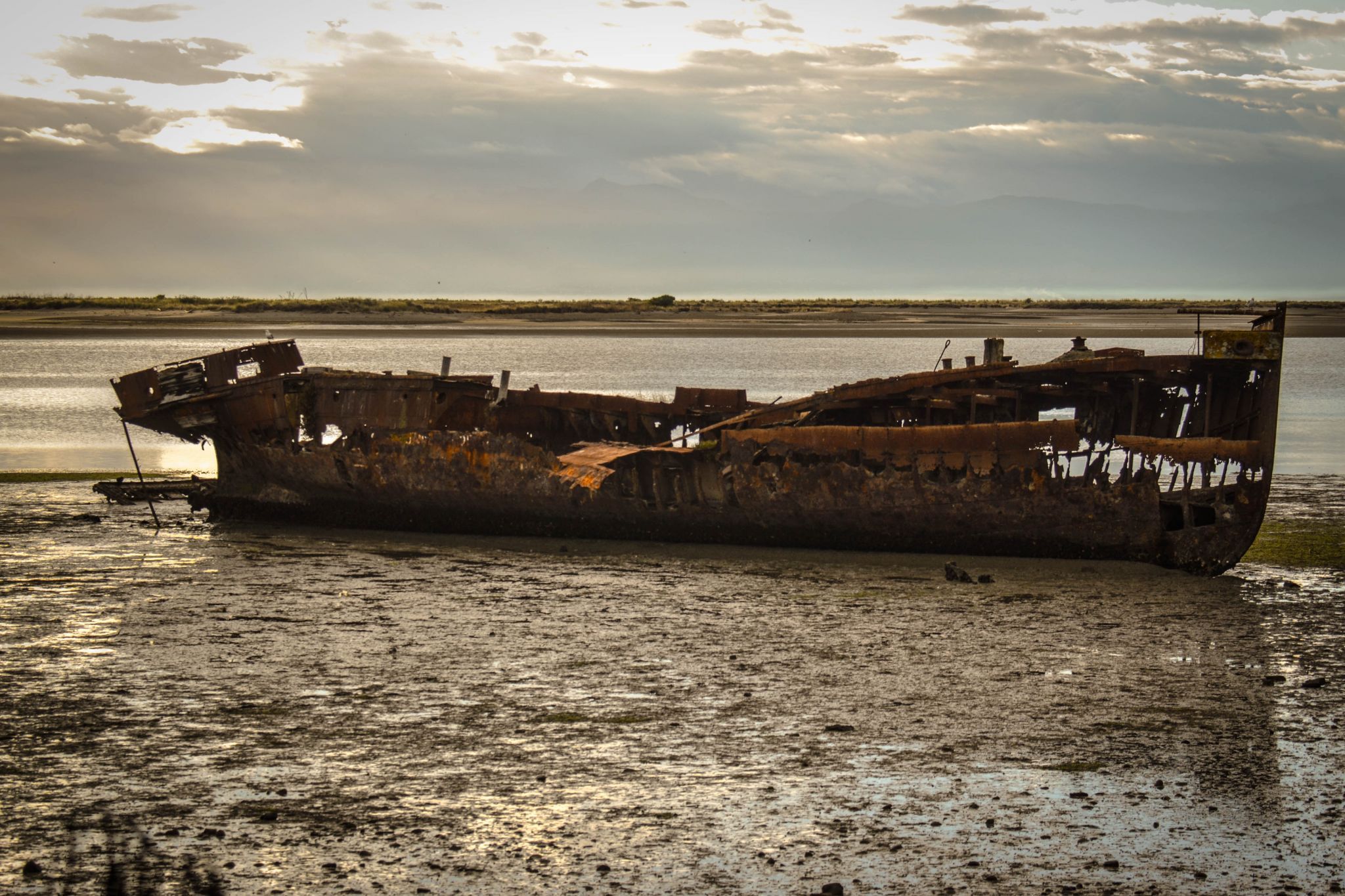 Shipwreck Janie Seddon, Motueka, New Zealand