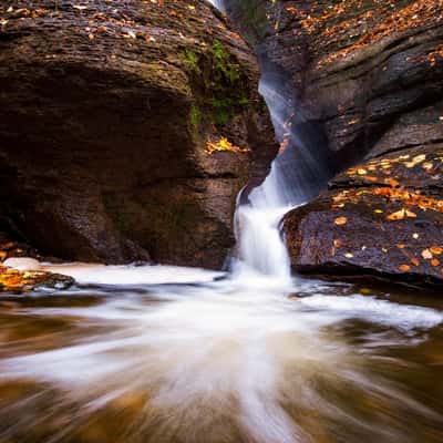 Starzel Waterfall near Jungingen, Germany