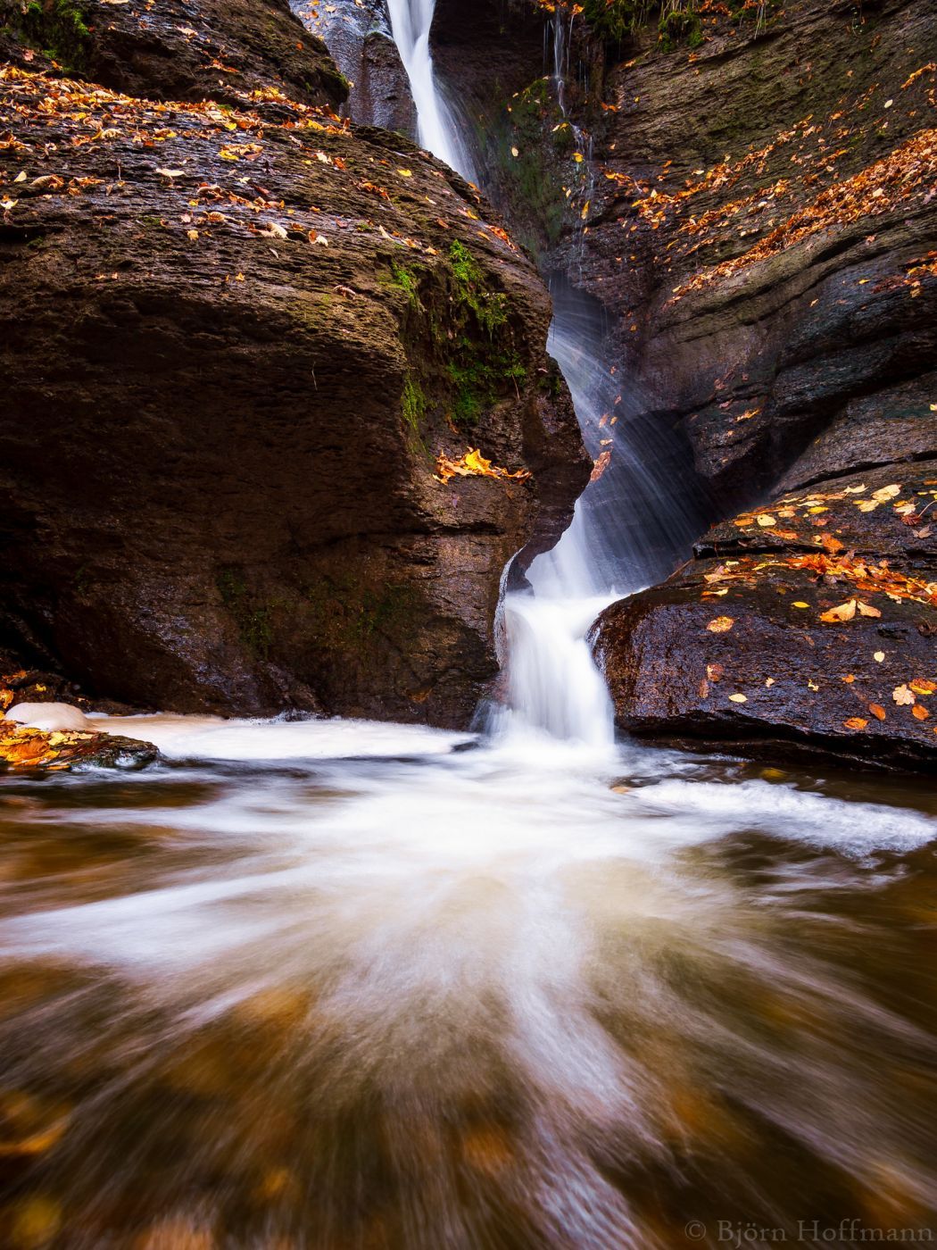 Starzel Waterfall near Jungingen, Germany