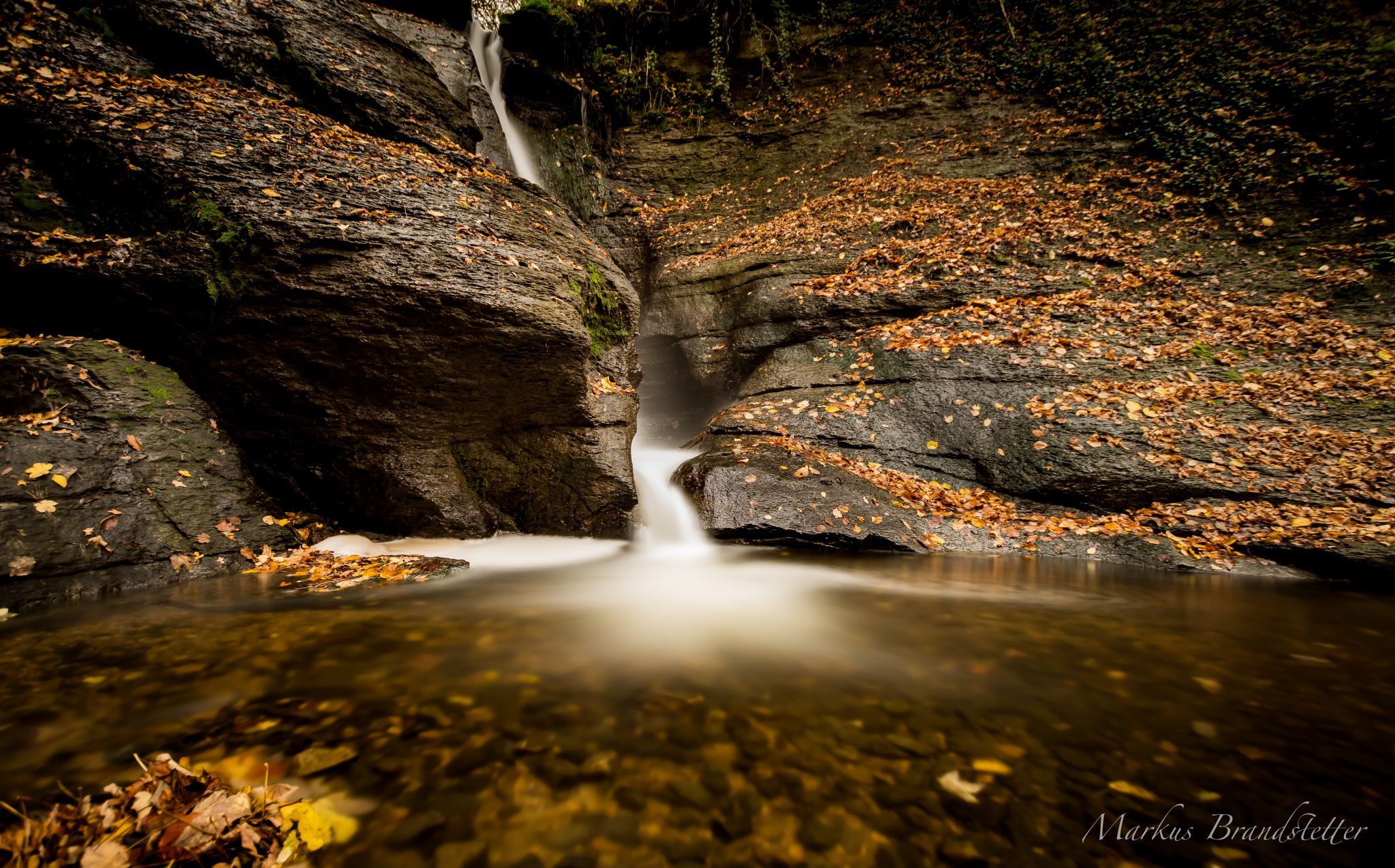 Starzel Waterfall near Jungingen, Germany
