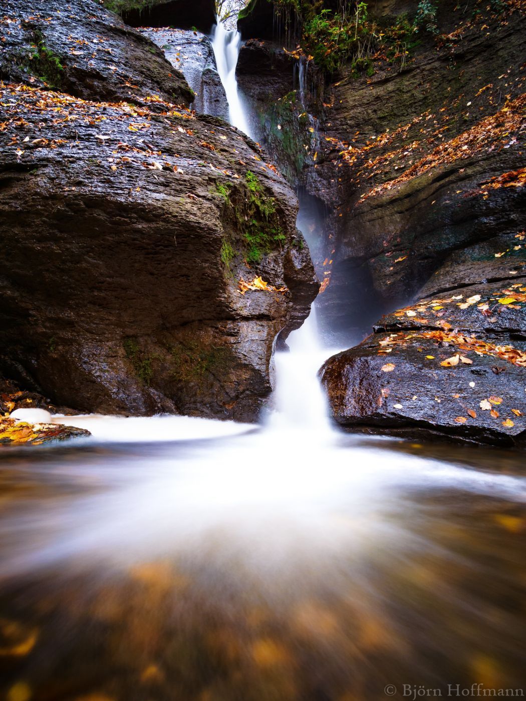 Starzel Waterfall near Jungingen, Germany