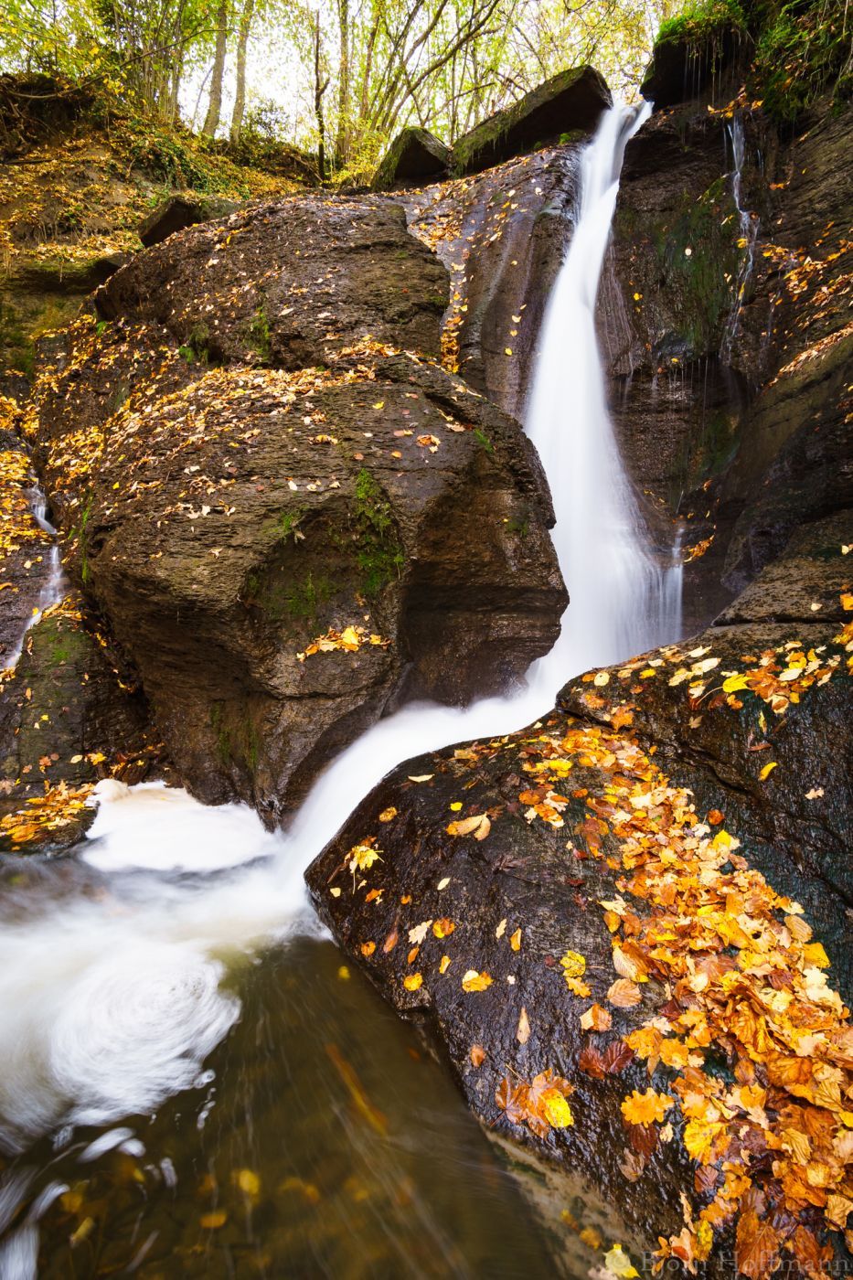 Starzel Waterfall near Jungingen, Germany