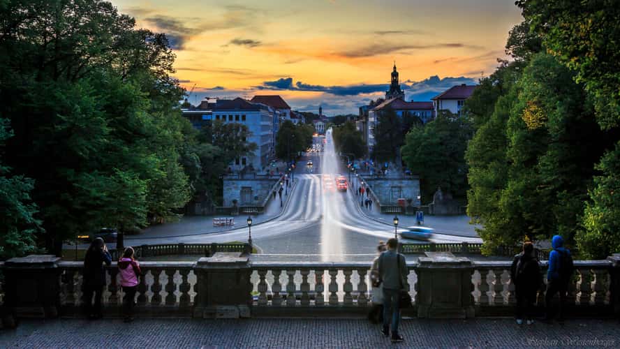 Sunset In Munich (Friedensengel)
