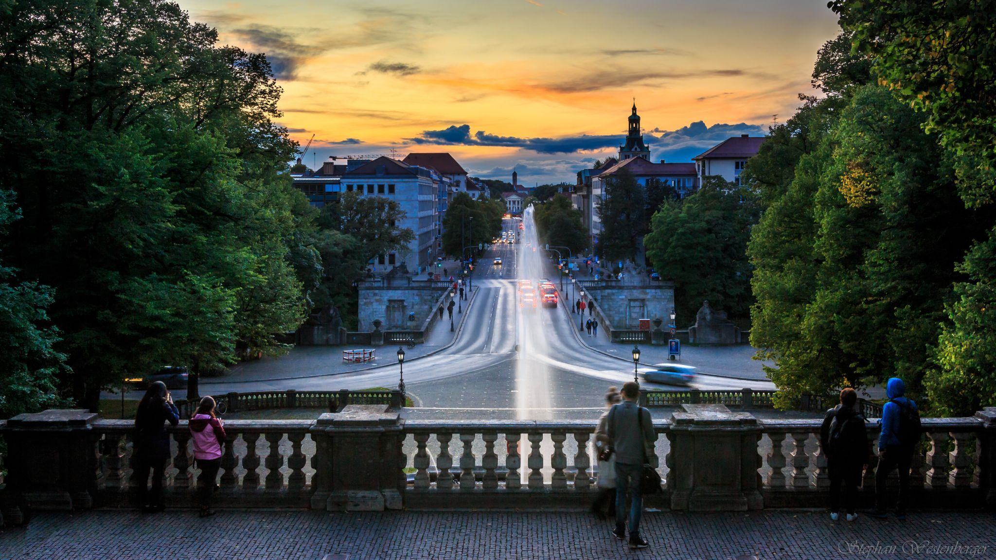 Sunset In Munich (Friedensengel), Germany
